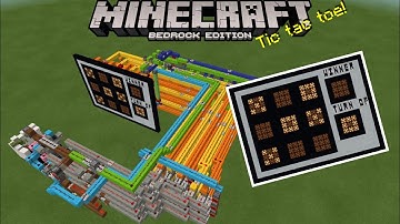 Tic tac toe in Minecraft bedrock edition