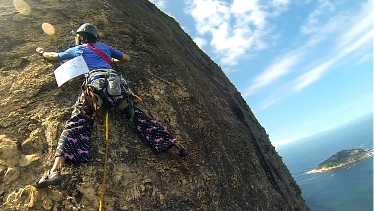 Escalada no Pão de Açucar via Italianos Rio de Janeiro (Rock Climbing