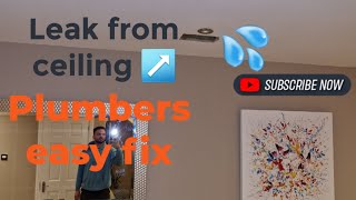 Leak in ceiling, Plumbers quick waste pipe repair