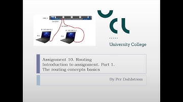 Ass10 Part1: Routing introduction to the concept.