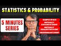 Sample Space & Types of Events in 5 Minute | Statistics and Probability | 5 Minutes Series By GP Sir