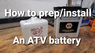 Replacing Yamaha Warrior 350 battery