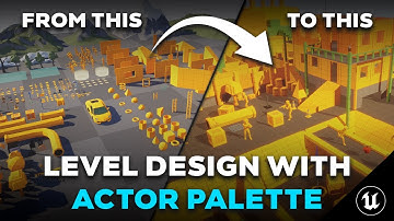 How to Use the Actor Palette in UE5 for Faster Level Design!