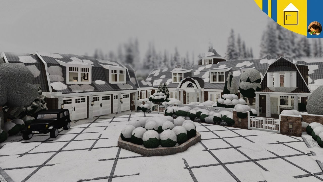 Bloxburg speedbuild Hamptons Vacation Mansion Part one YouTube