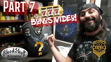 How to Airbrush a Reaper & Cobra on a Motorcycle GasTank. Video 7-Bonus Banner Video