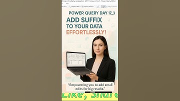 Power Query Day 17_3: Effortlessly Add Suffix to Your Data! #rpandeytutorials  #shorts #viral