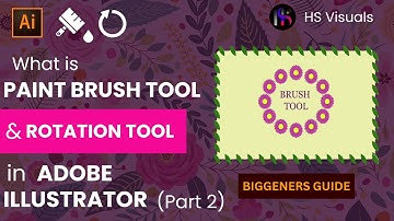 How to use the Paint Brush tool in Adobe Illisturator2025|Part 2| Beginners Guide| HS Visual Effects