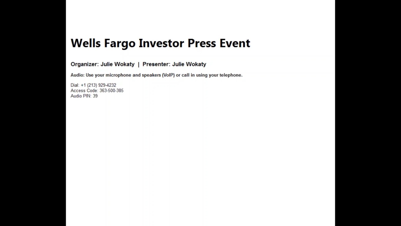 ICCR Wells Fargo Press Conference 04.24.17 YouTube