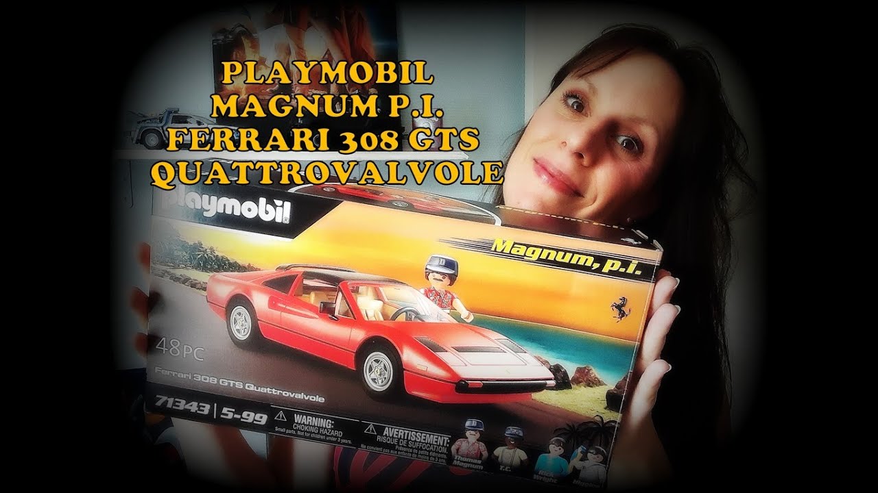 Unboxing Playmobil série TV Magnum P.I. et Ferrari 308 GTS Quattrovalvole !  C'est beau ! 