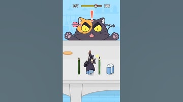 HIDE AND SEEK: CAT ESCAPE //G-307// LITTLE WITCH ENCOUNTERS DEVIL!! #shorts #ytshorts #cat #gaming