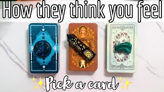 How They Think YOU Feel🤔💭Pick a Card Love Tarot Reading❤️✨🔮