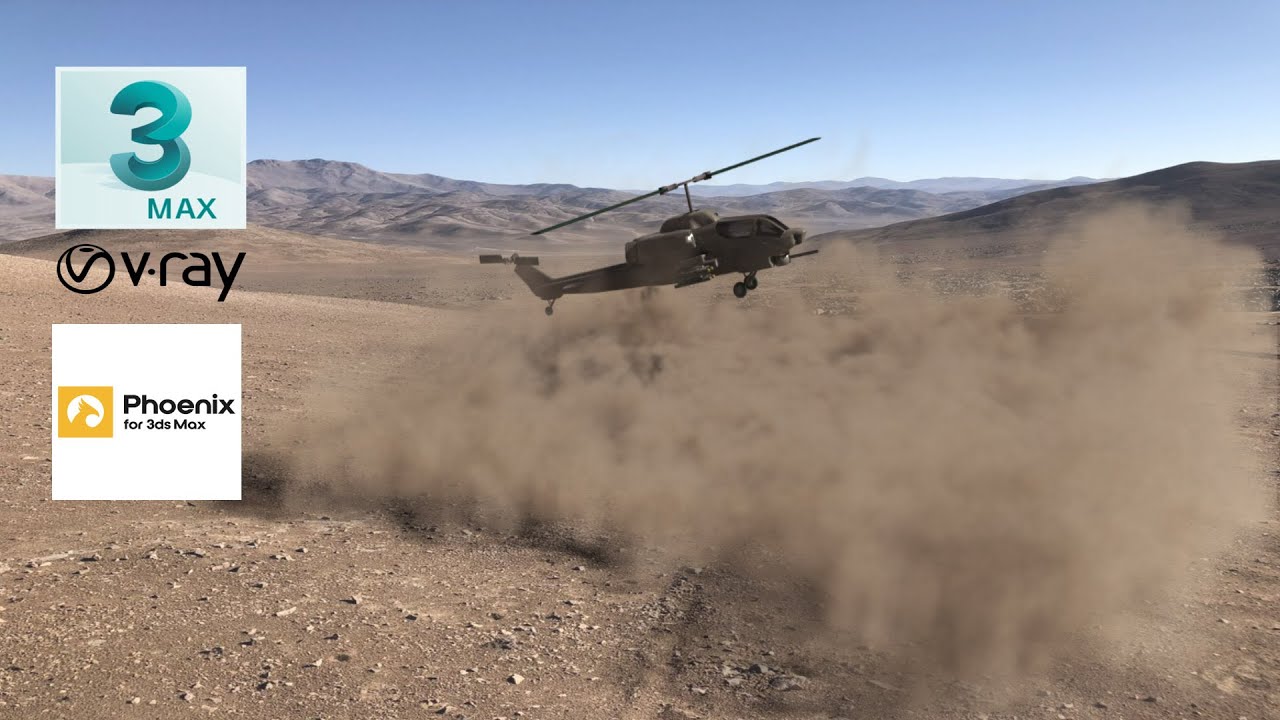 Create a Realistic Helicopter Landing in 3ds Max & Phoenix