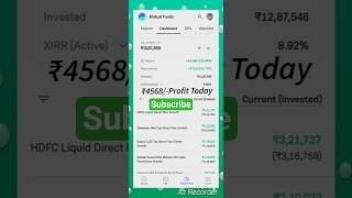 My portfolio Return updates #mutualfunds #stockmarket #shortvideo