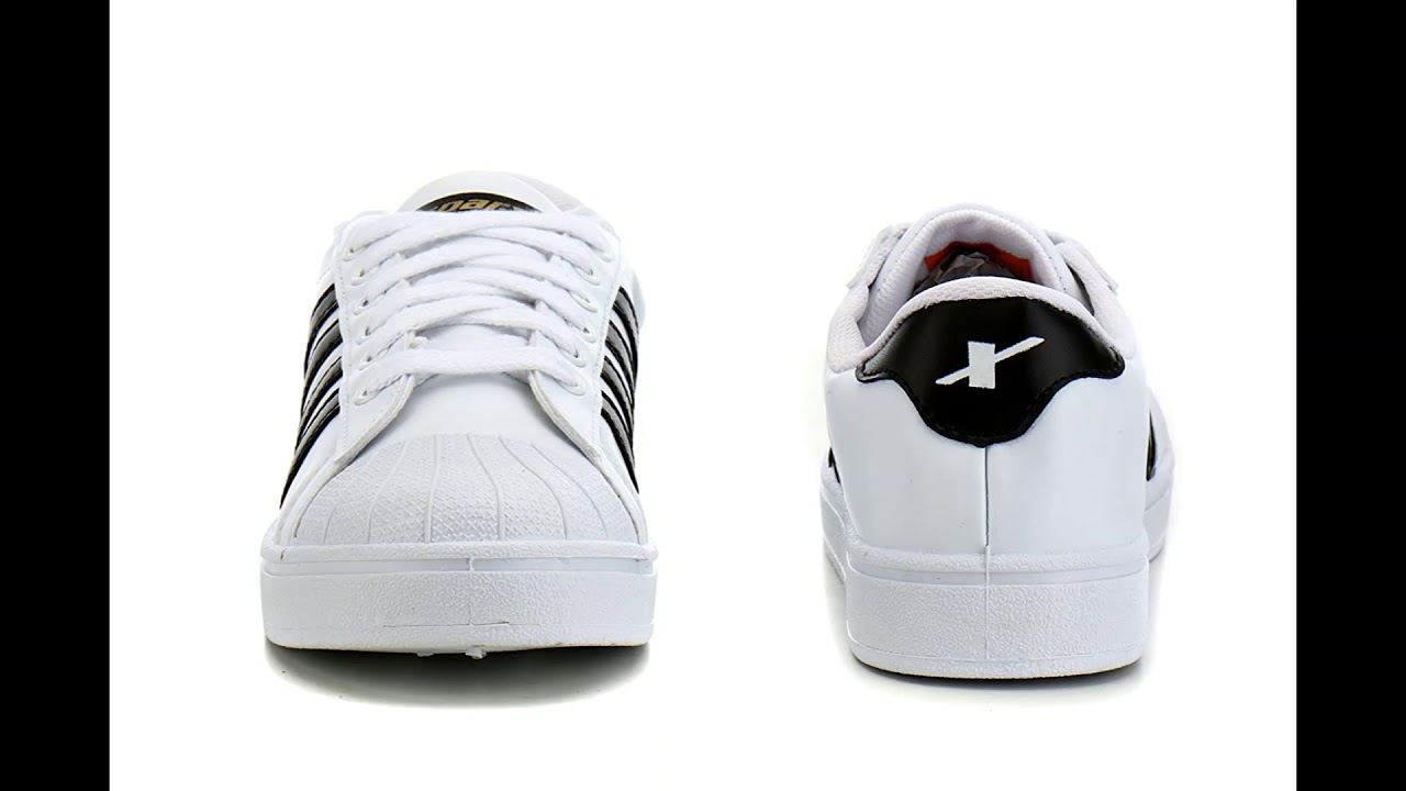 sparx white canvas shoes