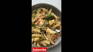 Baked Goat Cheese Tomato Pasta With Broccolini