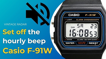 How to turn off Beep sound on Casio F91W | Casio F91W Beep Sound Every Hour