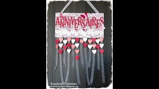 Atelier Tuto Home Deco Un Calendrier Des Anniversaires Perpetuel Par Evasions Creatives Youtube