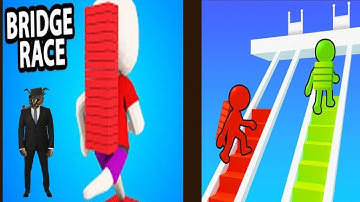 Bridge Race Level 41 to 45 Hard gameplay। Bridge Race। #trending #creative