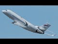 Falcon 6x full display  vertical takeoff paris le bourget airshow 2023