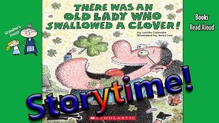 THERE WAS AN OLD LADY WHO SWALLOWED A CLOVER Read Aloud ~ Bedtime Story Read Along Books