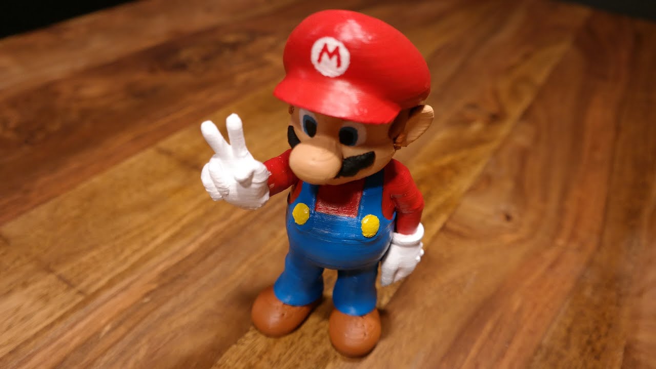 Super Mario Figur 3d Gedruckt German Reprap X400 3d Druck 3d Printing Timelapse Zep To Youtube