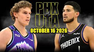 Phoenix Suns vs Utah Jazz Full Game Highlights - October 16, 2026 | NBA Preseason
