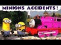 Despicable Me Minions Pranks with Thomas and Friends Toy Trains