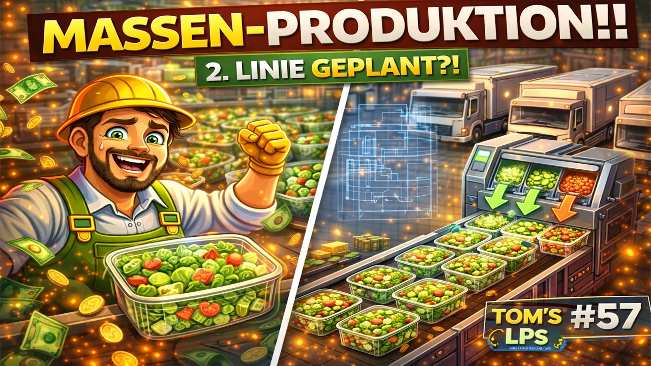 MASSENPRODUKTION startet! 💰 100+ Salate & neue 3in1 Linie geplant?! | Food Processing Simulator #57