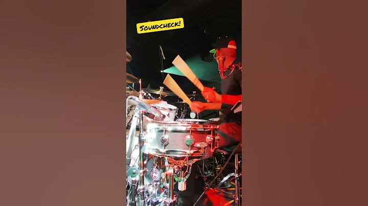 Soundchecking on this dw drums design series kit. New VLOG up! #drums