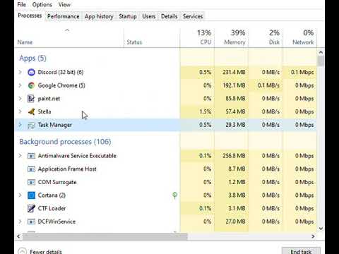 ending task manager's task