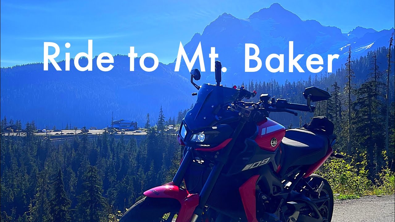 Ride to Mt. Baker on Motorcycle. Yamaha MT09