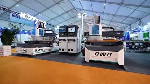 DWD NESTING CNC MACHINE IN ZHENGZHOU EXHIBITION