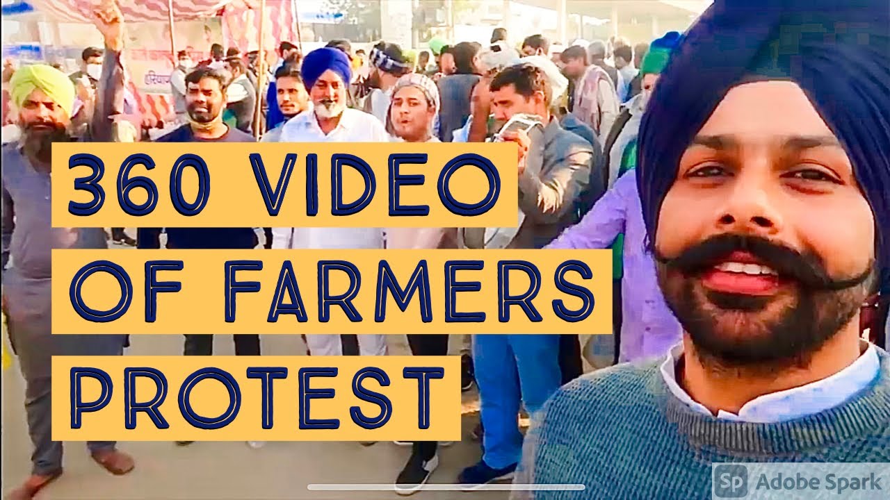 360 VIEW OF FARMERS PROTEST DELHI ( VR Video )