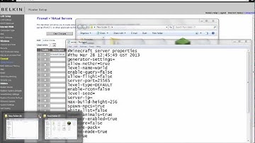 Minecraft Server Tutorial With PortForwarding - Belkin/All