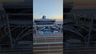Sunsset at cruise ship