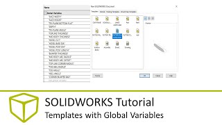 SOLIDWORKS Tutorial - Templates with Global Variables