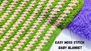 Easy Crochet Blanket Pattern with Variegated Yarn 