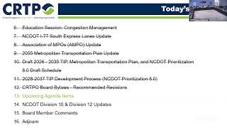 CRTPO Board meeting for May 21, 2025