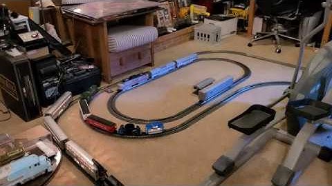 MTH NW 2 Weirton Steel Switcher on Rug Layout