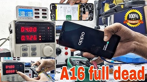 OPPO A16 dead solution | oppo A16 not turning on fix | oppo phone dead solution