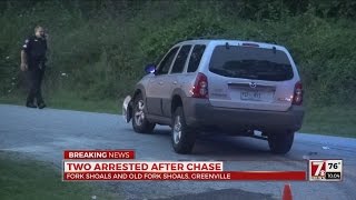 2 in custody after chase from Greenville