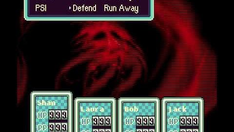EarthBound (Debug/Cheat-Assisted) Final Boss - Giygas 2,3