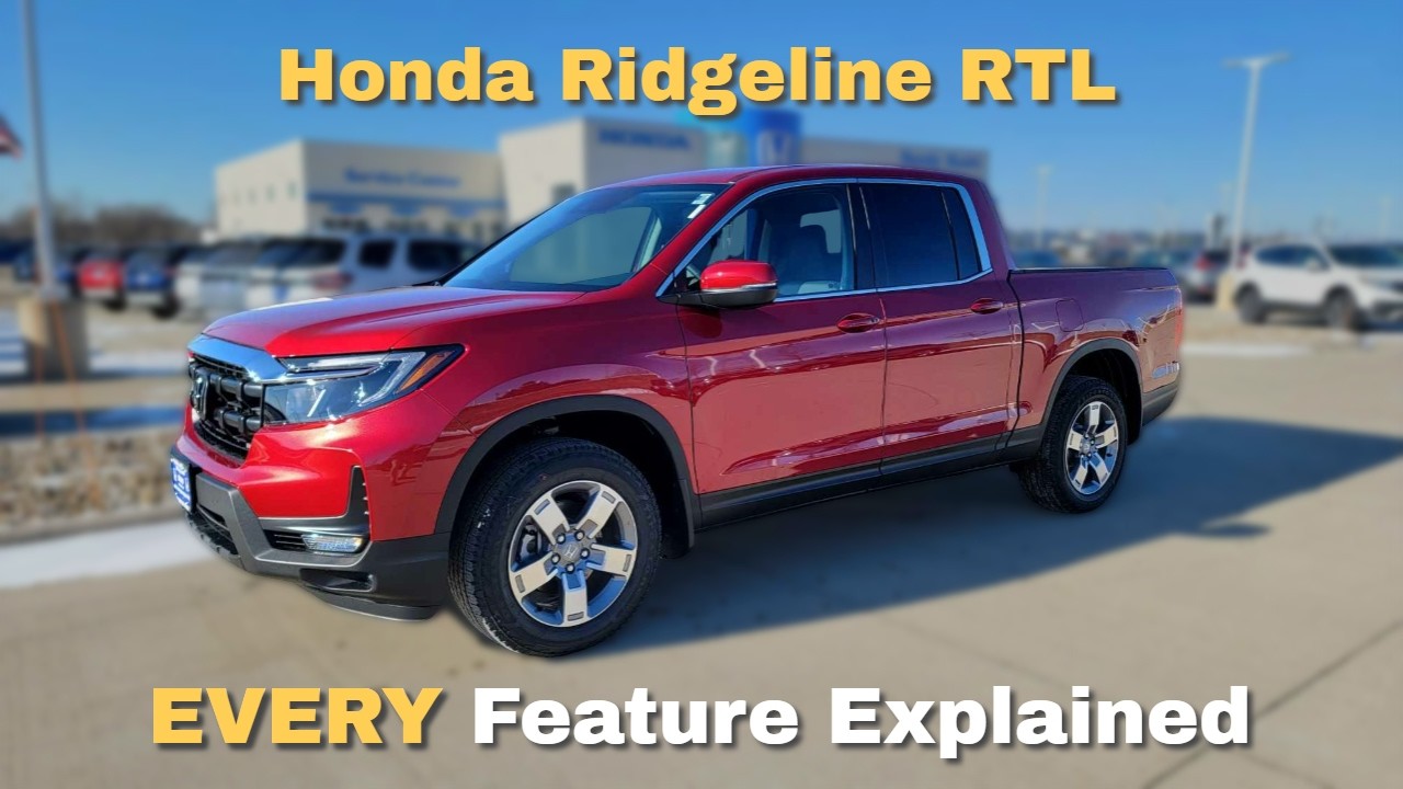 2025 Honda Ridgeline RTL Walkaround Standard Features - YouTube