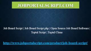 Job Board Script | Job Board Script php | Open Source Job Board Software | Toptal Clone Script