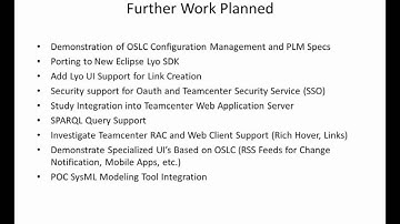 OSLC ALM-PLM Interoperability (4/5) - Parting Shots