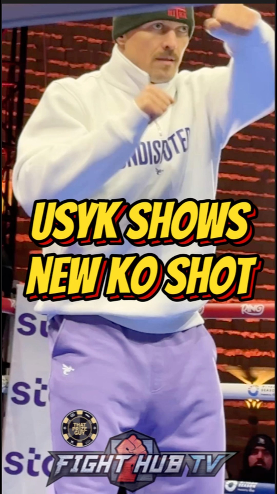 Oleksandr Usyk shows NEW Tyson Fury KO SHOT at openwork!; SHARP COMBINATIONS