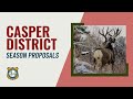 Casper  2024 proposed hunting seasons