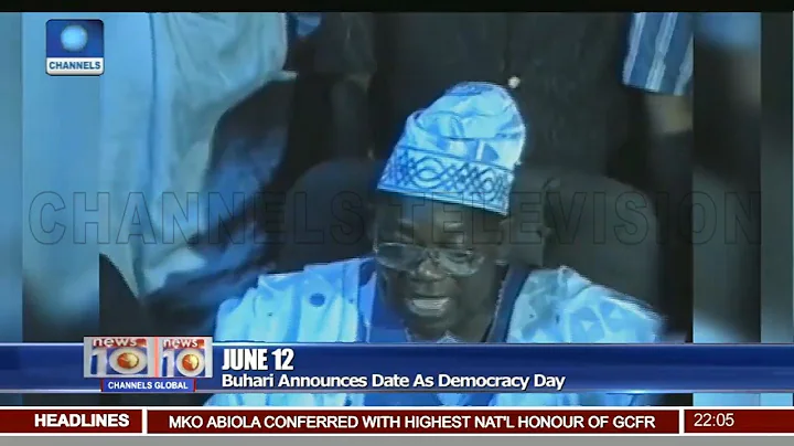 Buhari Announces June 12 As Democracy Day