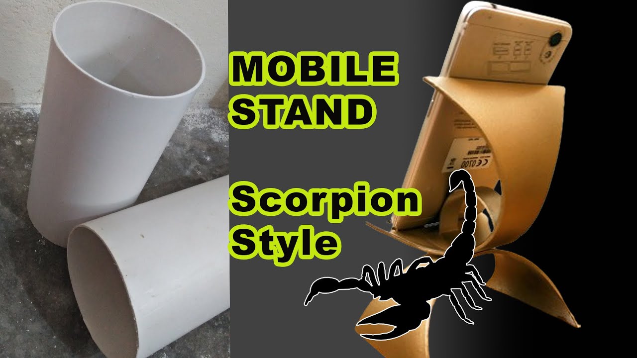 How to make mobile stand at home DIY mobile stand with PVC Pipe