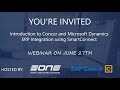 Invite: Introduction to SAP Concur and Microsoft Dynamics ERP Integration Using SmartConnect